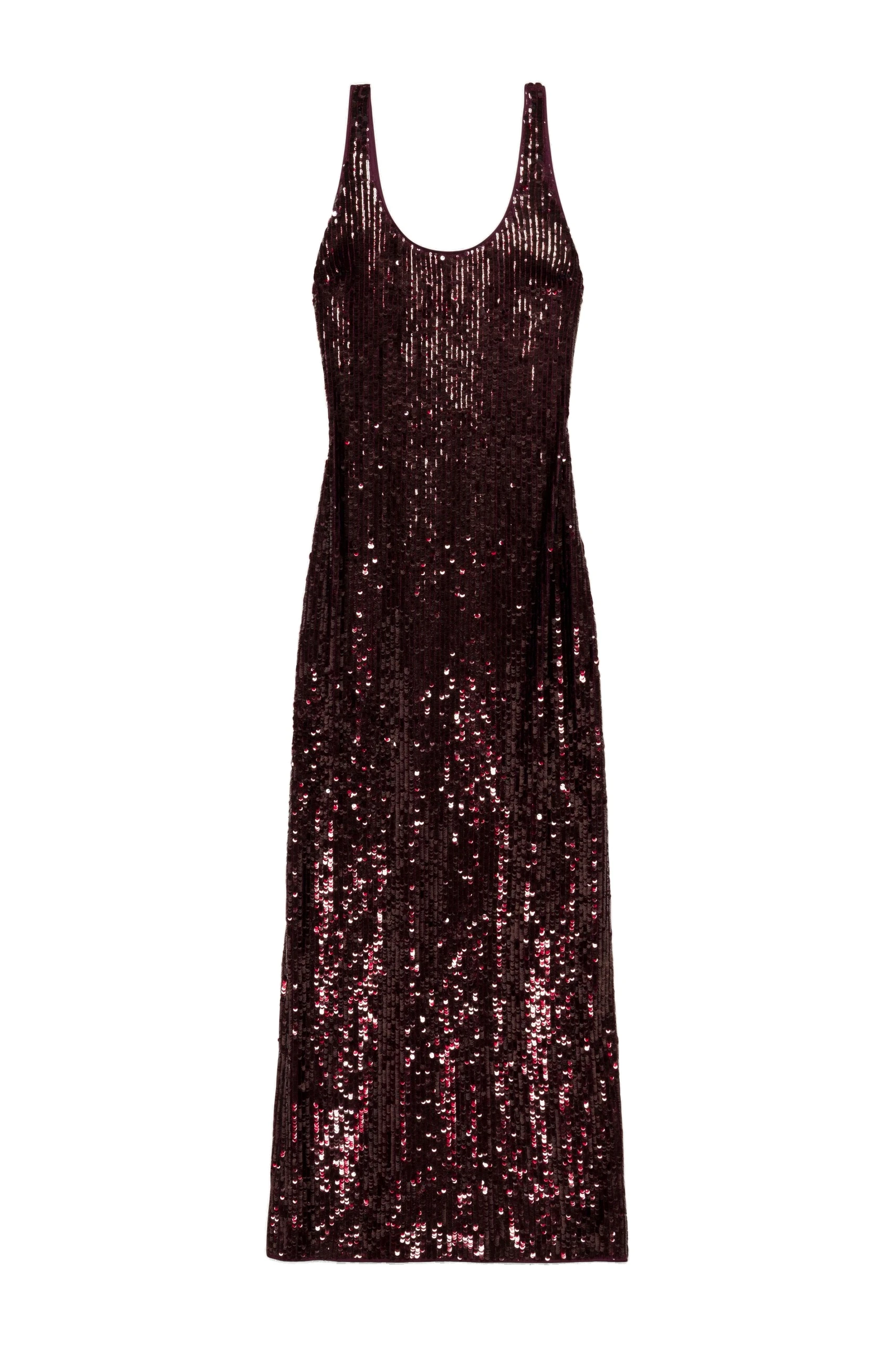 SIMKHAI Bex Embellished Maxi Dress in Fig SIMKHAI Bex Embellished Maxi Dress in Fig