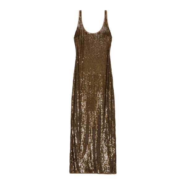 Bex Embellished Maxi Dress in Ochre