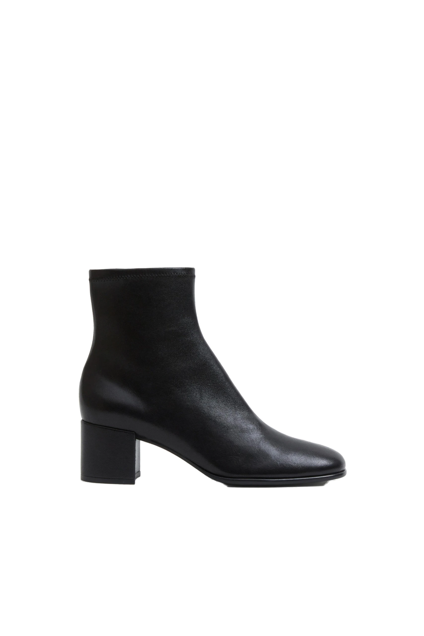 SIMKHAI Bianca Stretch Leather Ankle Boot in Black SIMKHAI Bianca Stretch Leather Ankle Boot in Black