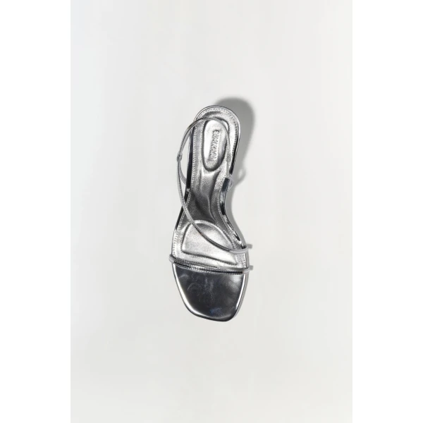 Bridget Shell Wedge Sandal in Silver - Image 5