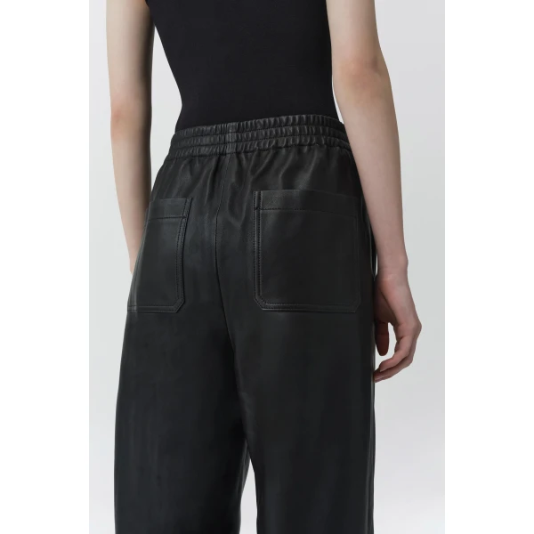 Corrine Leather Pant in Black - Image 5