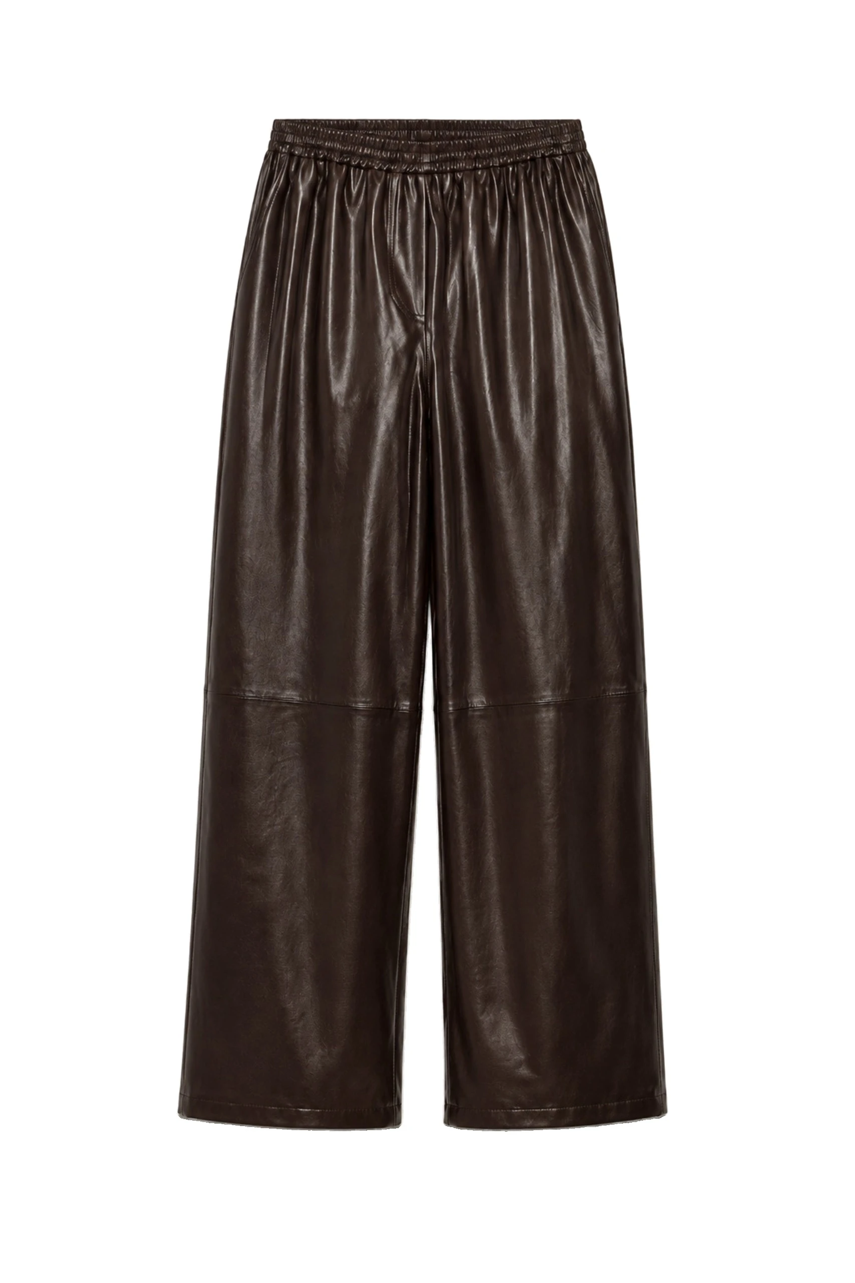 SIMKHAI Corrine Leather Pant in Dark Chocolate SIMKHAI Corrine Leather Pant in Dark Chocolate