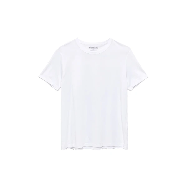 SIMKHAI Crewneck T-Shirt in White