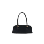 SIMKHAI Devon Suede Shoulder Bag in Black