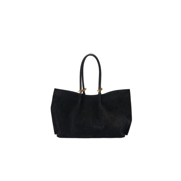 SIMKHAI Devon Suede Tote in Black