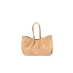 SIMKHAI Devon Suede Tote in Light Camel
