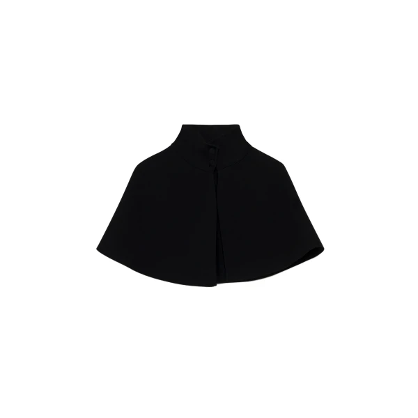 Ellignton Compact Knit Cape in Black