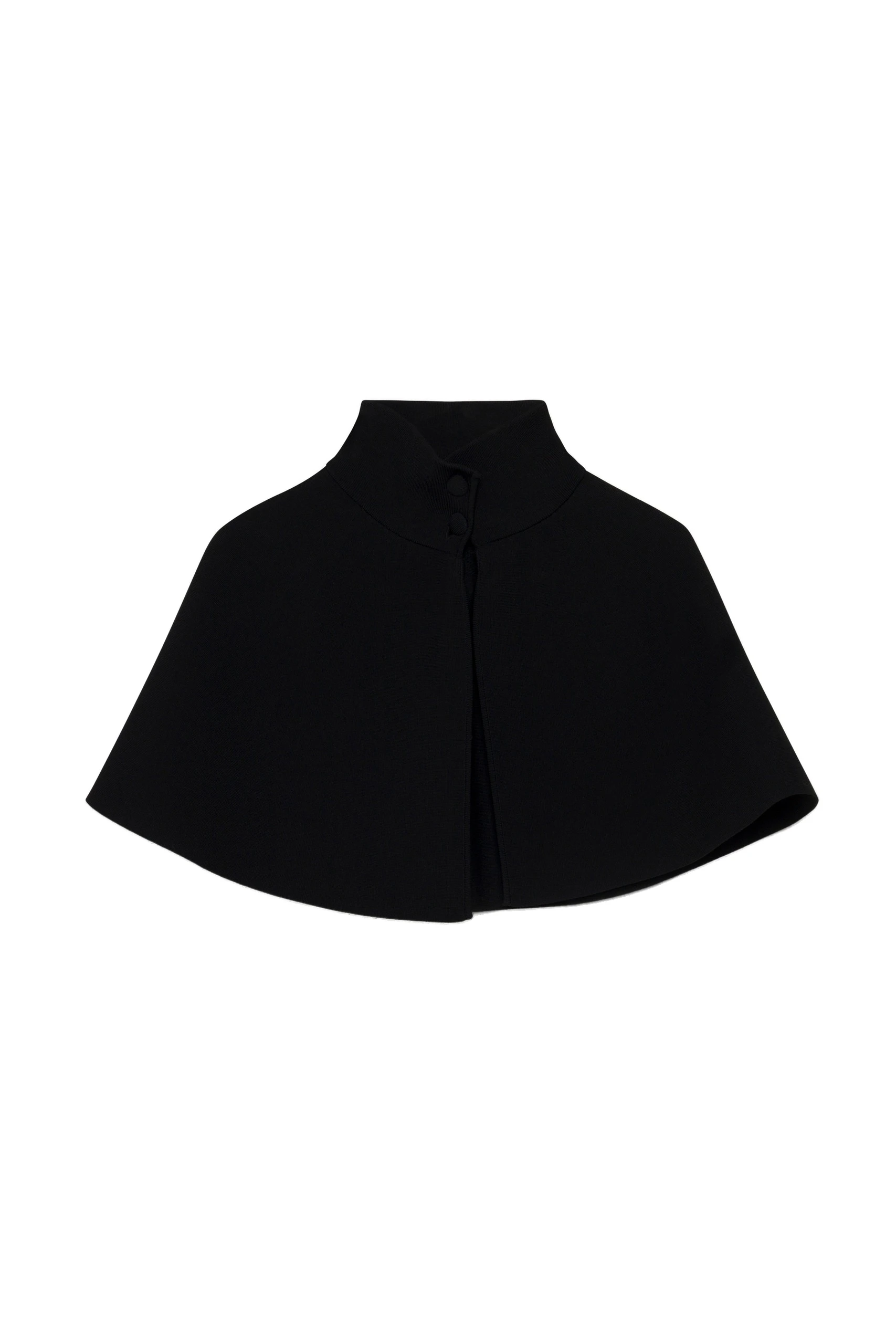 SIMKHAI Ellignton Compact Knit Cape in Black SIMKHAI Ellignton Compact Knit Cape in Black
