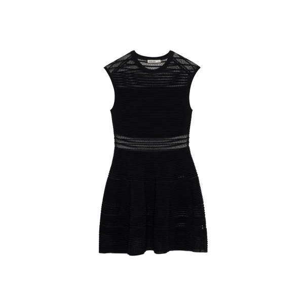 SIMKHAI Esri Knit Mini Dress in Black
