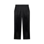 SIMKHAI Faye Satin Side Slit Pant in Black