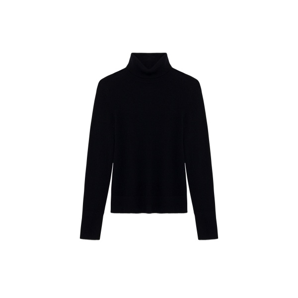 SIMKHAI Fenwick Cashmere Turtleneck in Black