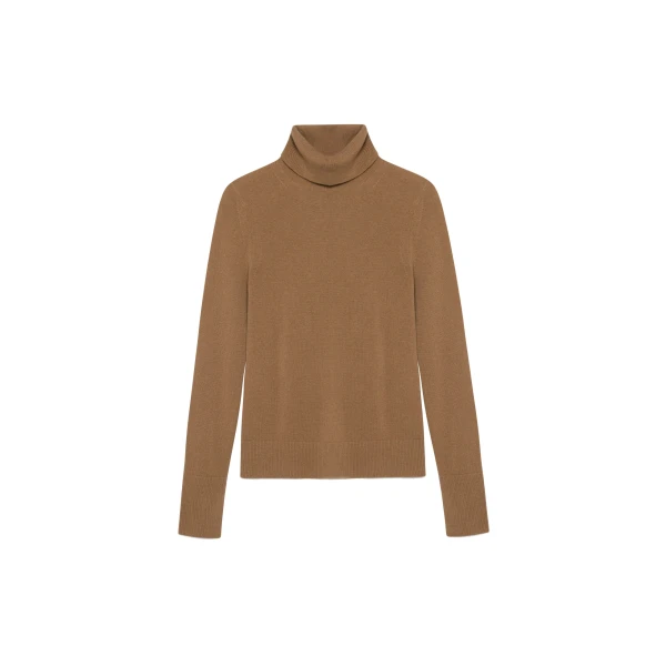 Fenwick Cashmere Turtleneck in Camel