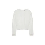 SIMKHAI Frida Silk Georgette Top in Ivory