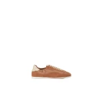 SIMKHAI Georgie Leather Combo Sneaker in Camel