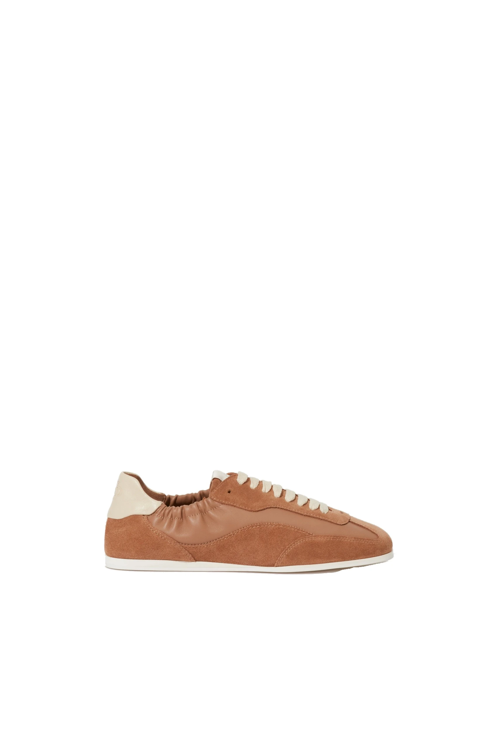 SIMKHAI Georgie Leather Combo Sneaker in Camel SIMKHAI Georgie Leather Combo Sneaker in Camel