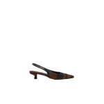 SIMKHAI Jenny Calf Hair Slingback Pump in Cacao Multi