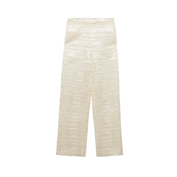 Jette Satin Pant in Porcelain