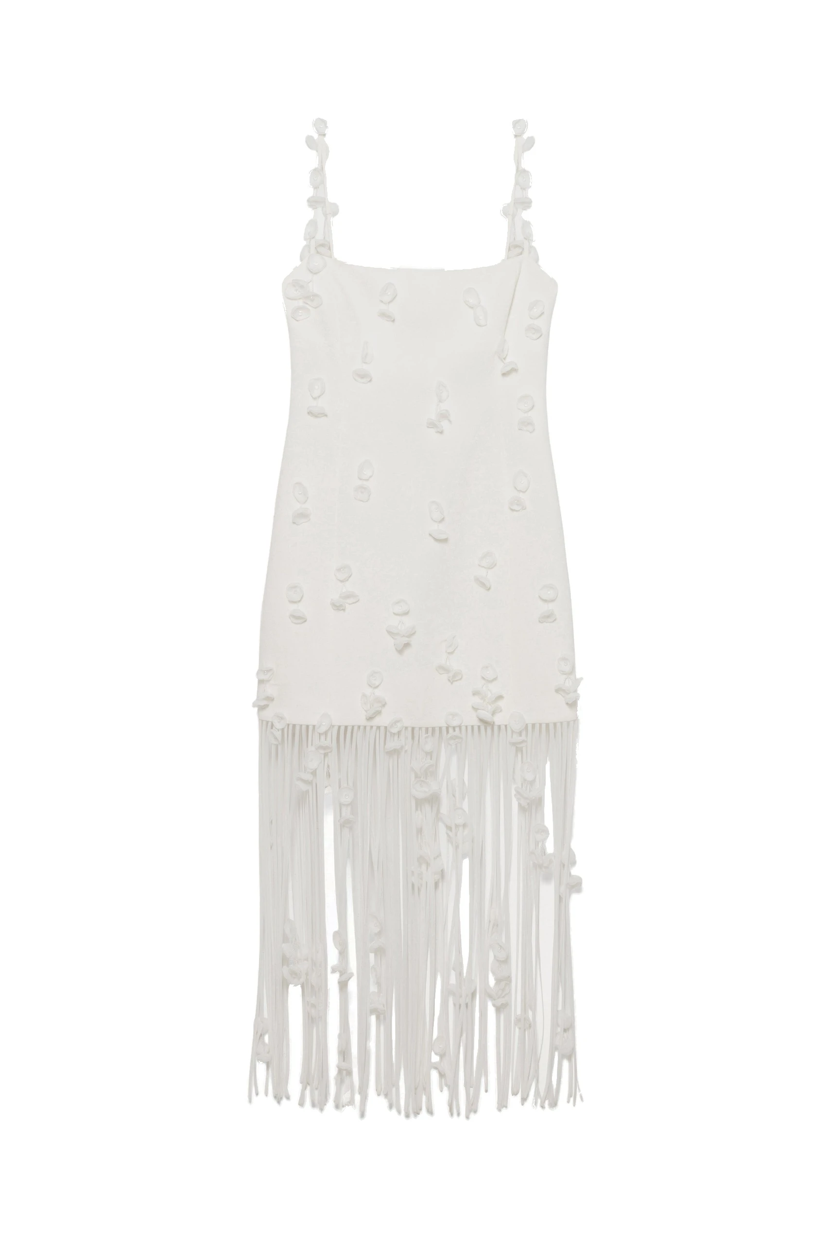 SIMKHAI Juliana Midi Dress in White SIMKHAI Juliana Midi Dress in White