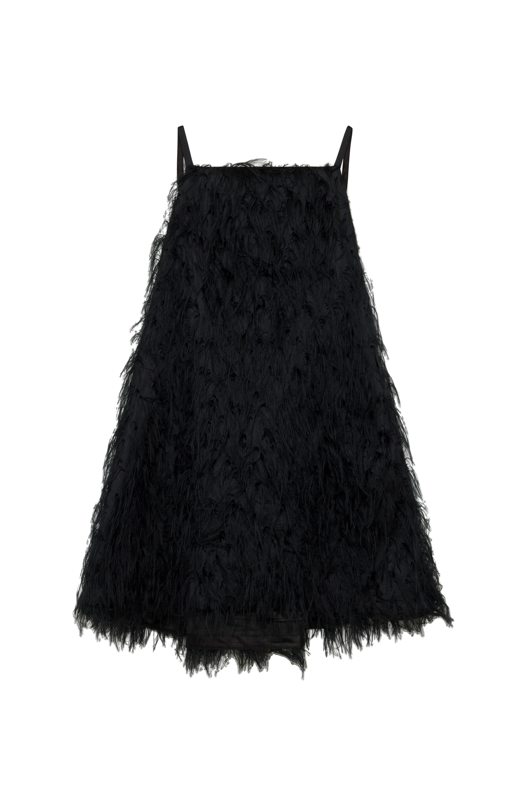 SIMKHAI Kalla Fringe Jacquard Mini Dress in Black SIMKHAI Kalla Fringe Jacquard Mini Dress in Black