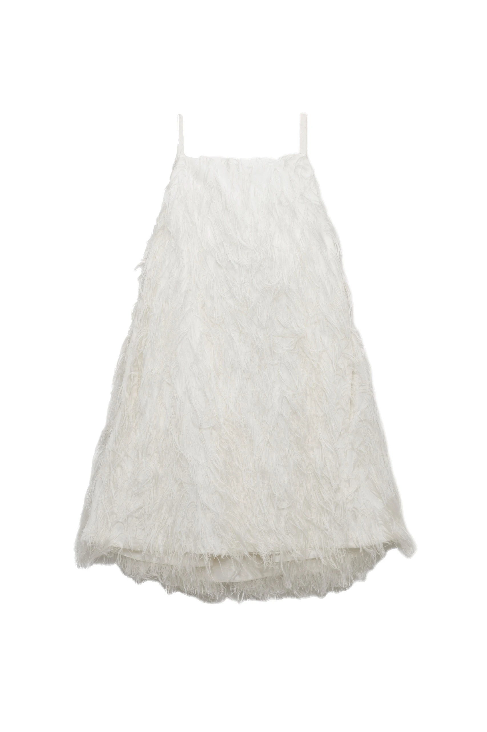 SIMKHAI Kalla Fringe Jacquard Mini Dress in Ivory SIMKHAI Kalla Fringe Jacquard Mini Dress in Ivory