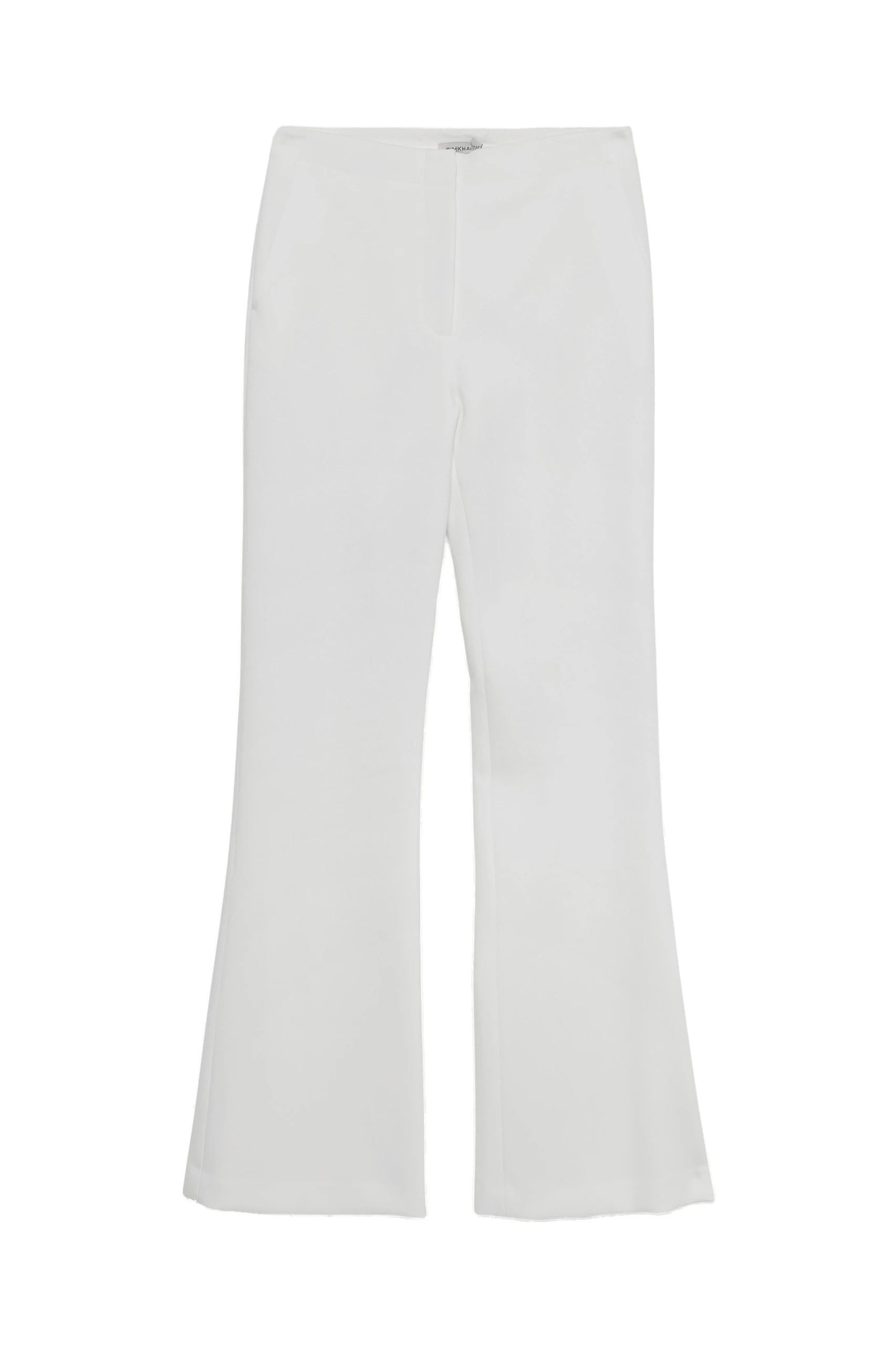 SIMKHAI Kenna Twill Trouser in Ivory SIMKHAI Kenna Twill Trouser in Ivory