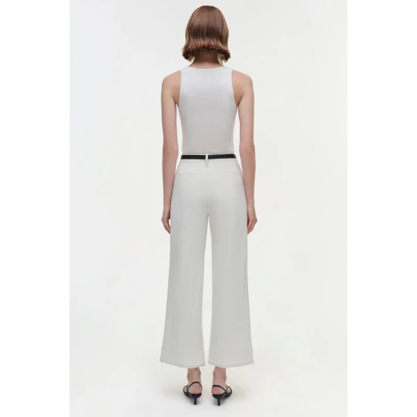 Kioni Silk Cashmere Tank in White - Image 5