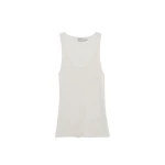 SIMKHAI Kioni Silk Cashmere Tank in White