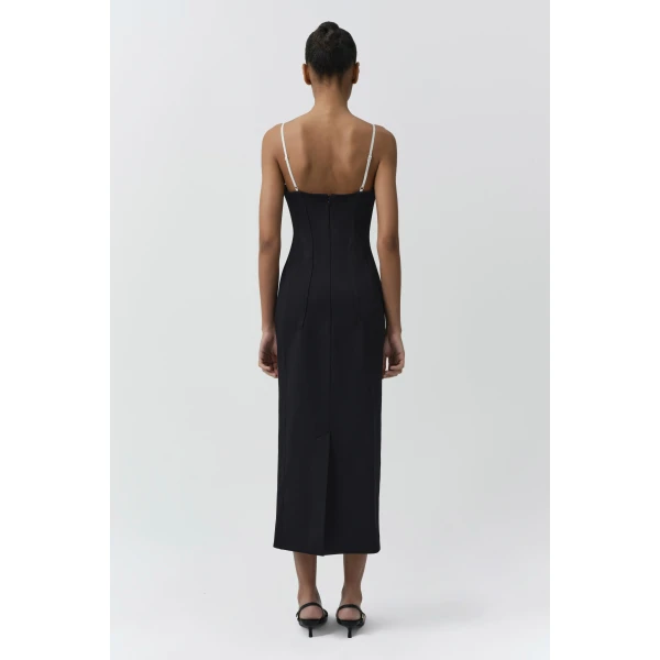 Kristen Midi Dress in Black Multi - Image 6