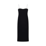 SIMKHAI Kristen Midi Dress in Black Multi