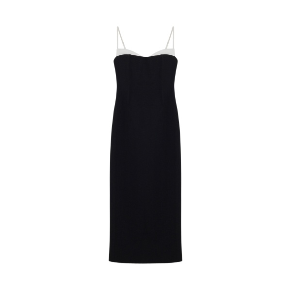 SIMKHAI Kristen Midi Dress in Black Multi
