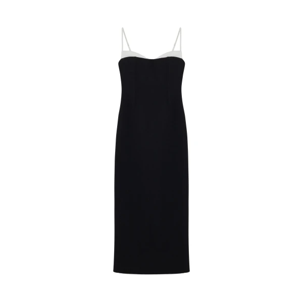 Kristen Midi Dress in Black Multi