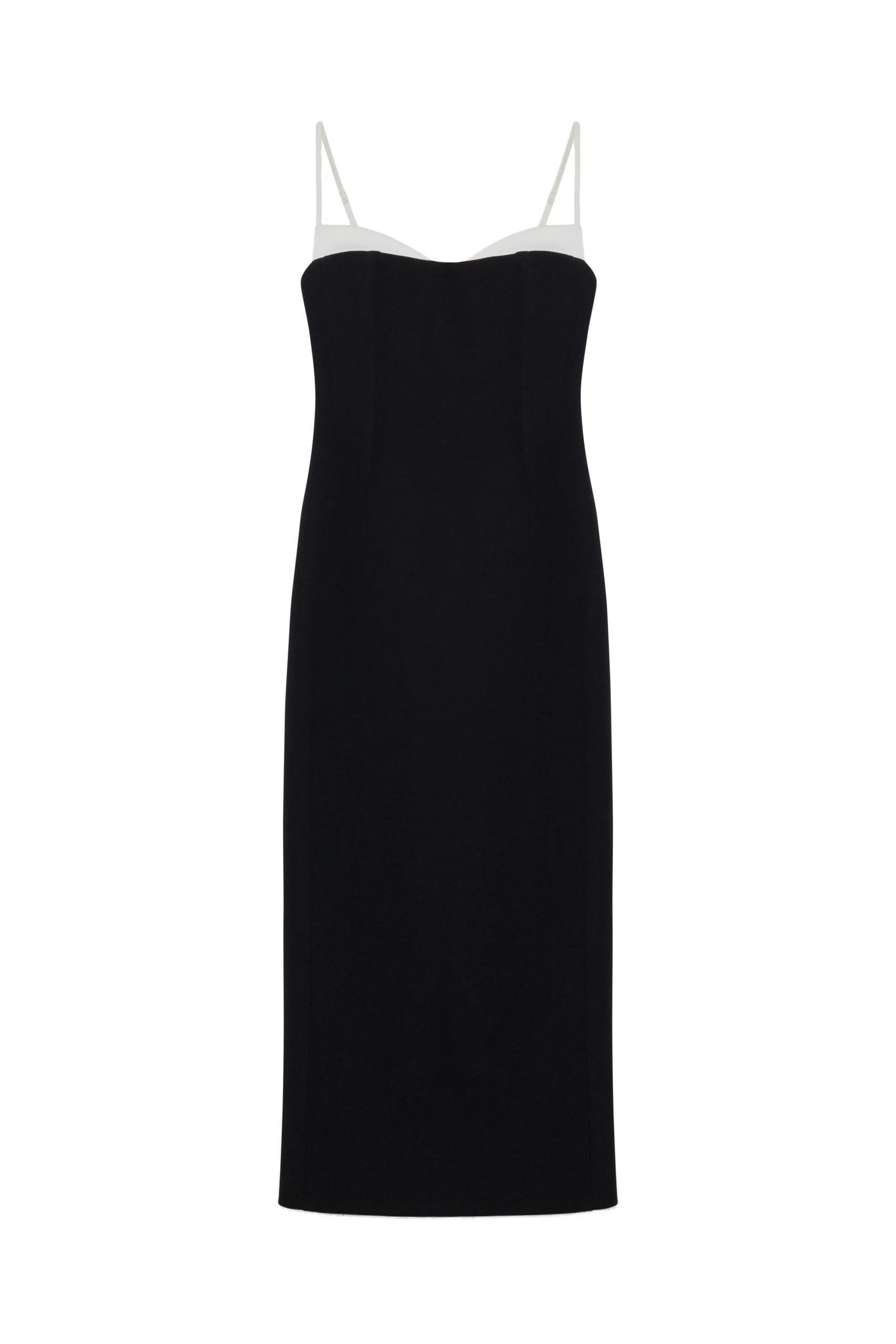 SIMKHAI Kristen Midi Dress in Black Multi SIMKHAI Kristen Midi Dress in Black Multi