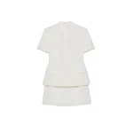 SIMKHAI Leah Blazer Mini Dress in Ivory