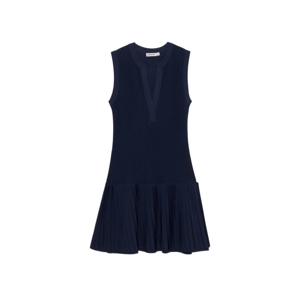 SIMKHAI Levie Knit Mini Dress in Midnight