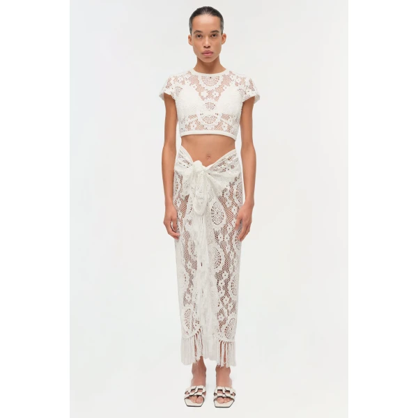 Lidie Lace Top in White - Image 6