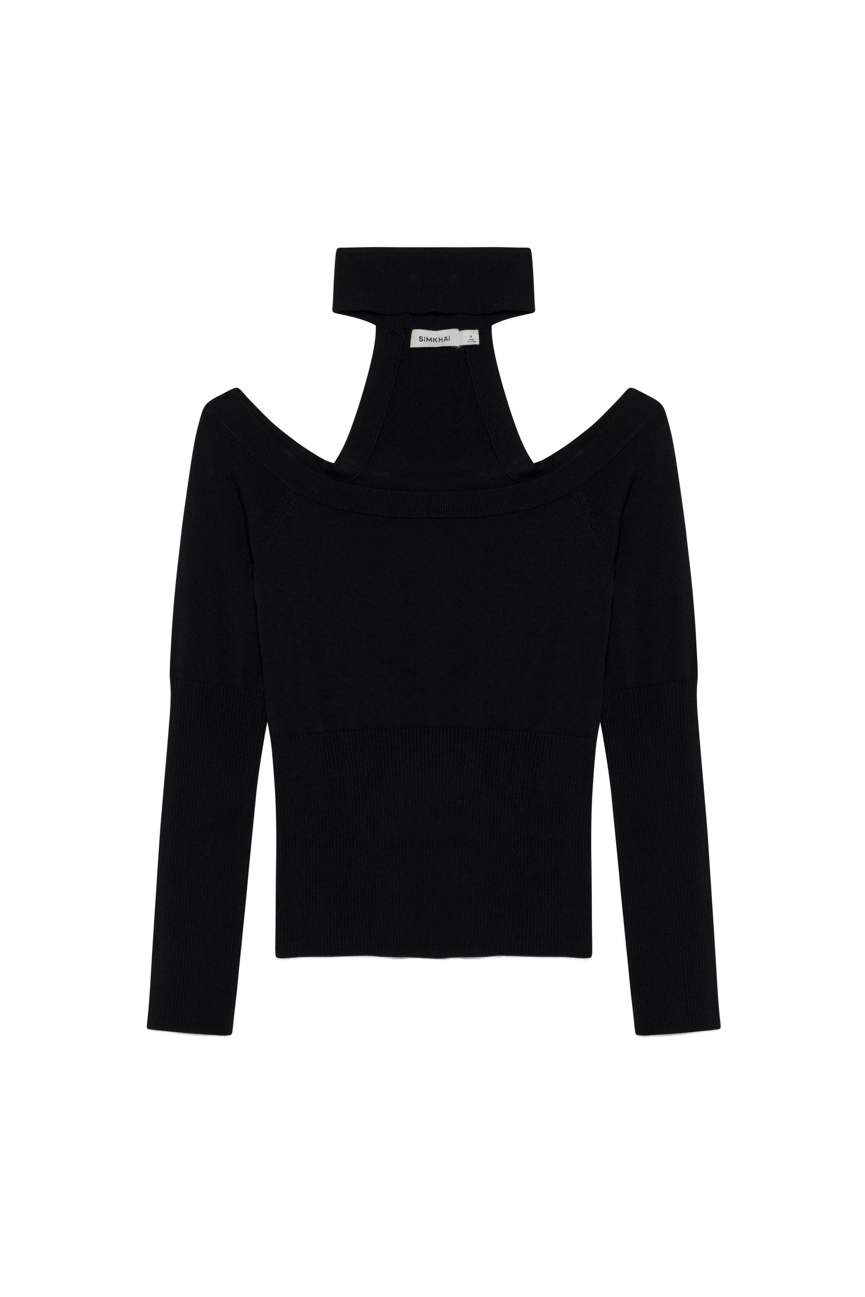 SIMKHAI Lila Off Shoulder Top in Black SIMKHAI Lila Off Shoulder Top in Black
