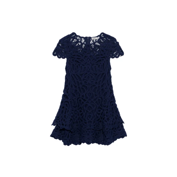 SIMKHAI Lina Lace Mini Dress in Midnight