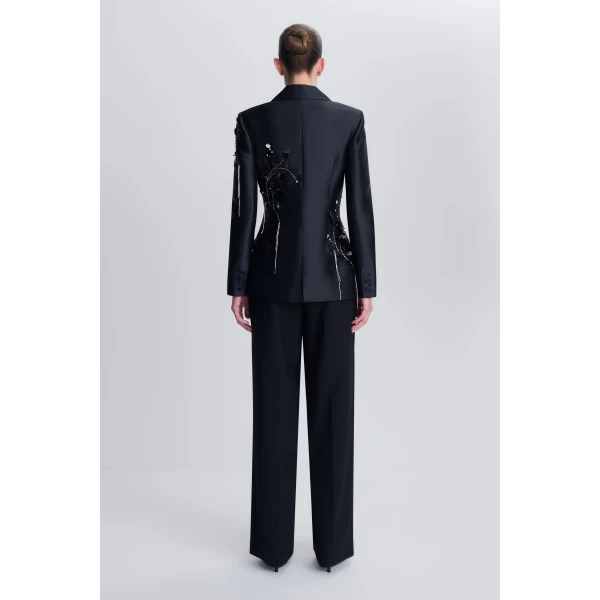 Liri Embellished Blazer in Black - Image 5