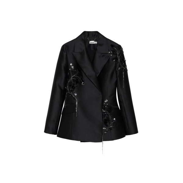 SIMKHAI Liri Embellished Blazer in Black