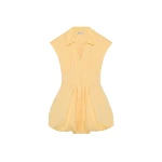 SIMKHAI Lirinne Cotton Bubble Mini Dress in Golden Haze