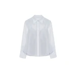SIMKHAI Loen Organza Shirt in Periwinkle Sky