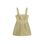 SIMKHAI Lydia Jacquard Mini Dress in Buttercream