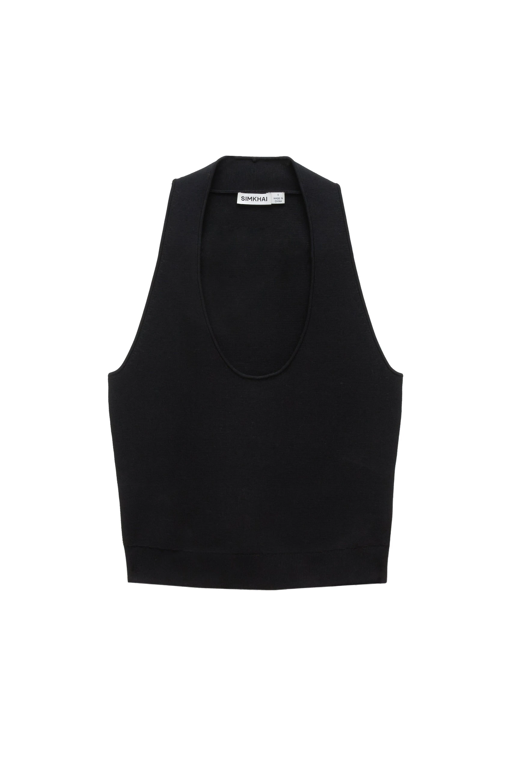 SIMKHAI Lynden Knit Tank in Black SIMKHAI Lynden Knit Tank in Black