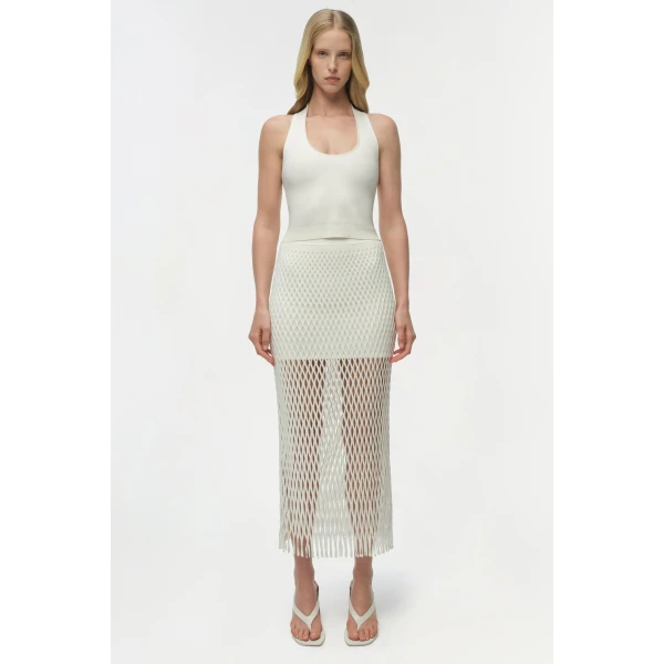 Lynden Knit Tank in Ivory - Image 6