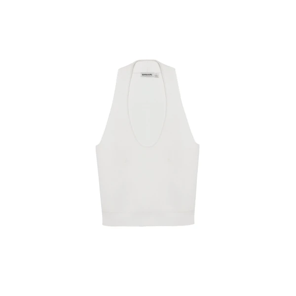 SIMKHAI Lynden Knit Tank in Ivory
