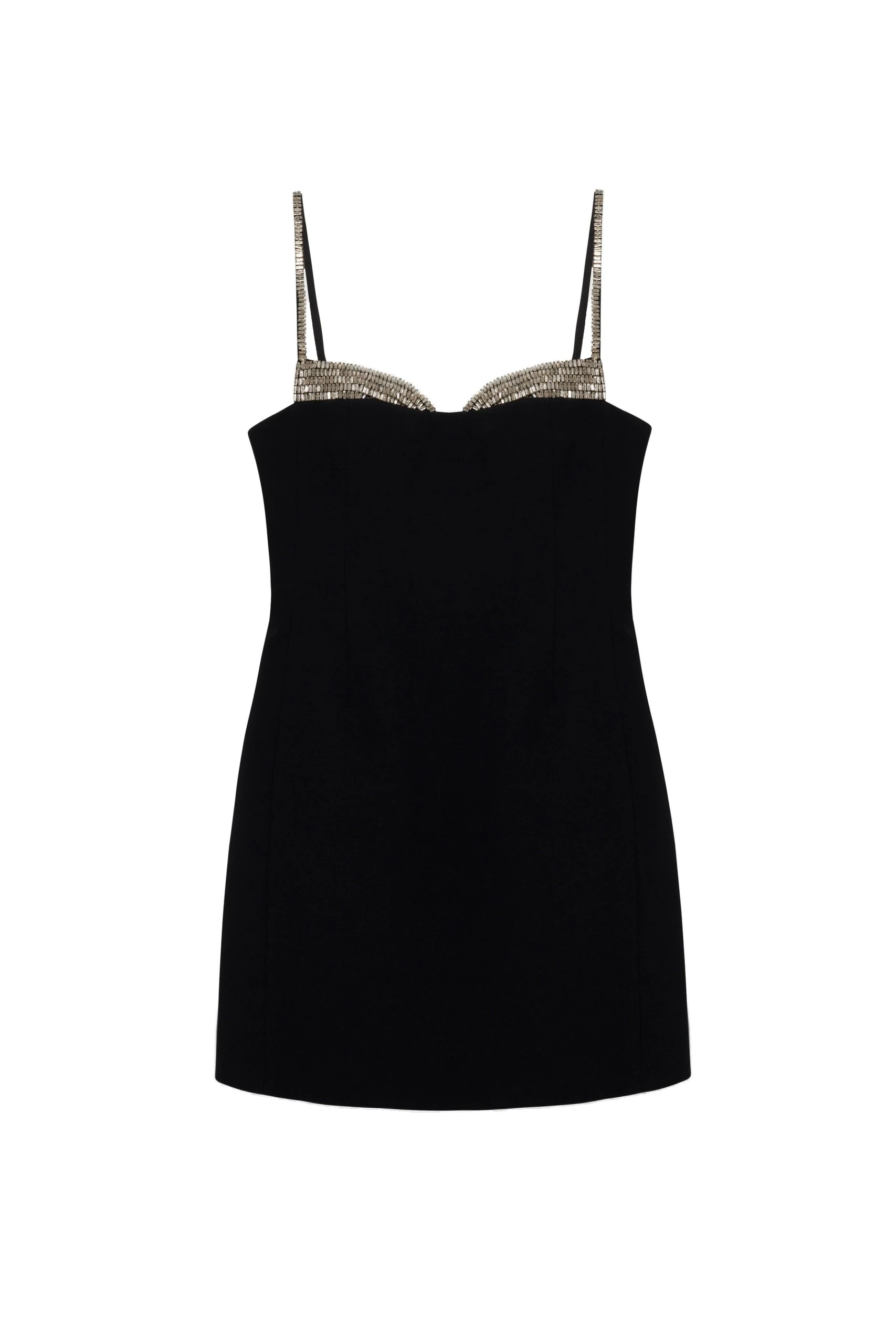 SIMKHAI Maeva Embellished Bustier Mini Dress in Black SIMKHAI Maeva Embellished Bustier Mini Dress in Black
