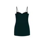 SIMKHAI Maeva Embellished Bustier Mini Dress in Dark Spruce
