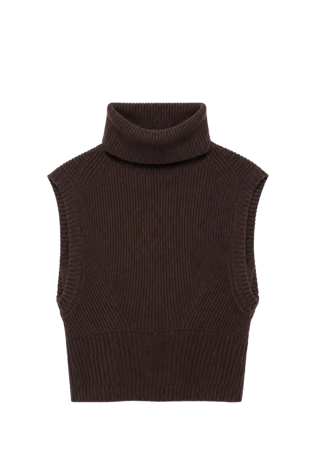 SIMKHAI Maple Knit Top in Chocolate SIMKHAI Maple Knit Top in Chocolate