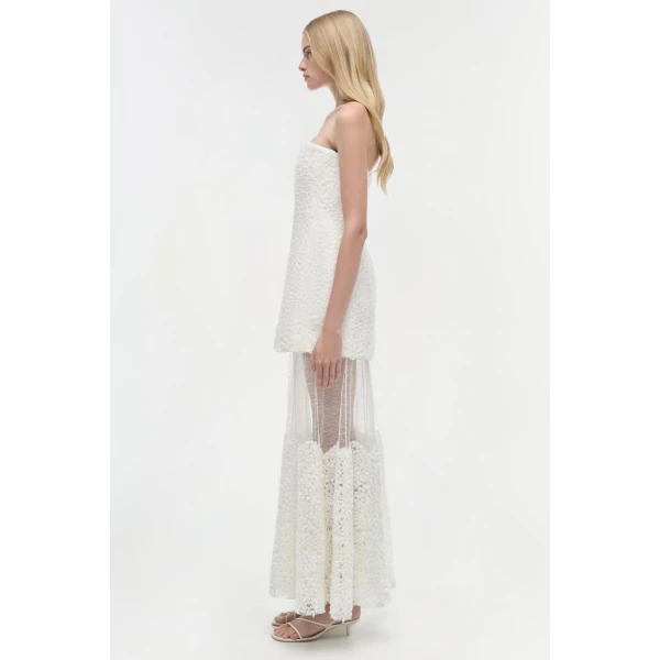 Marella Dress in Ivory - Image 6