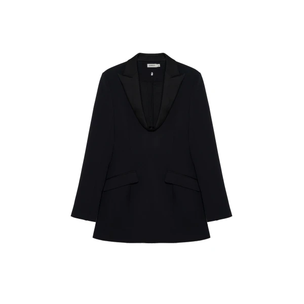 Marina Blazer Mini Dress in Black